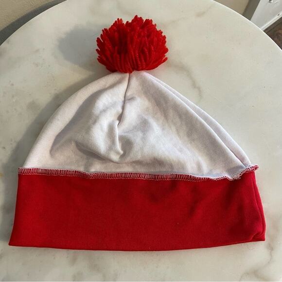 Where’s Waldo S/M menswear red white beanie polyester - Picture 2 of 4